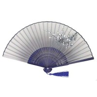 DawningView Japanese Folding Fan  with East Asian Ink Paintings/Suibokuga/Sumi-e - B00GMJ7SW6
